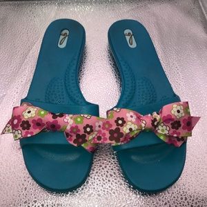 Oka-b blue sandals. Size ML (ii)